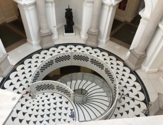 A staircase spiral