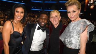 Kevin Hart and Ellen DeGeneres