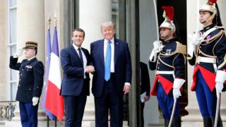 Дональд Трамп зустрівся із Еммануелем Макроном у Парижі