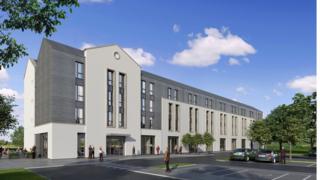 Artists impression of the new hotel