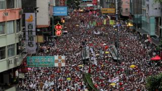 Unjuk rasa di Hong Kong