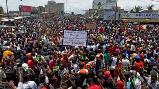 Une manifestation de l'opposition, le 6 septembre 2017, à Lomé (illustration).
