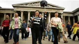 中國到英國的遊客