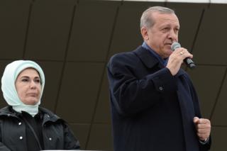Erdoğan Ankara'da konuşurken