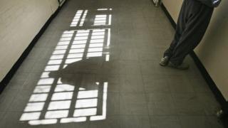 A boy in a young offenders' institution