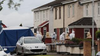 Scene of shooting on Balbutcher Drive, Ballymun in Dublin