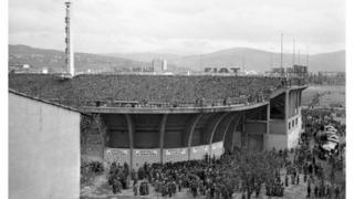Stadion Artemio Franki u Firenci, fotografija je iz 1954.