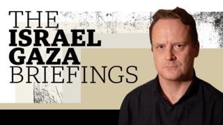 Israel Gaza briefings header with head shot of Quentin Sommerville
