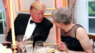 Donald Trump and Theresa May