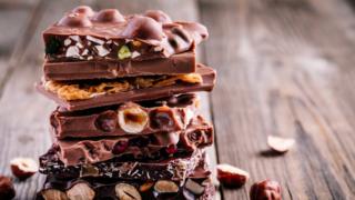 barras de chocolate