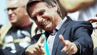 Jair Bolsonaro em evento de campanha