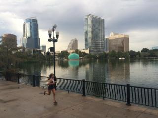 Parque no centro de Orlando, na Flórida