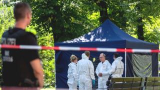 Crime scene in Moabit, Berlin, 23 Aug 19