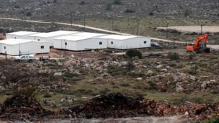 Inzu nshasha za Israel muri West Bank mu buraruko bwa Ramallah. ifoto: itariki 31 ukwezi kwa mbere mu 2017