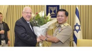 အစ္စရေးသမ္မတနဲ့ ဗိုလ်ချုပ်မှူးကြီးမင်းအောင်လှိုင်