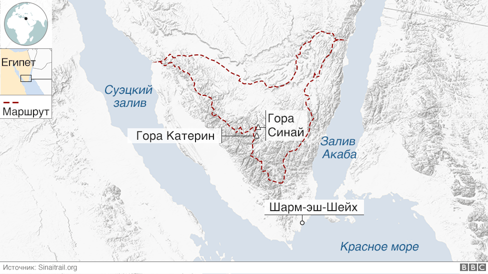 Спутниковая карта синая