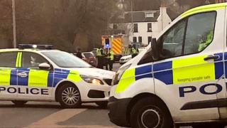 gourock situation siege shore street bbc officers armed deal police house reported inverclyde caption copyright local road