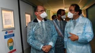 French Prime Minister Jean Castex (left) made the dire warning in Montpellier on Tuesday