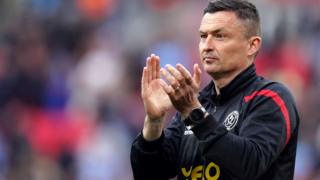 Paul Heckingbottom applauds Sheffield United supporters