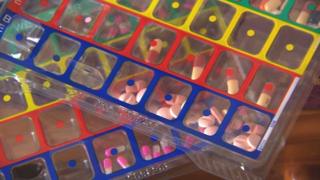 A dispensing pack of tablets