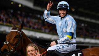 Jockey Rachael Blackmore riding Honeysuckle