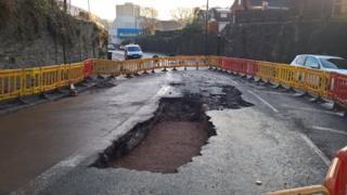 Burst water main