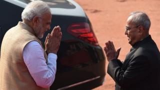 మోదీ, ప్రణబ్ ముఖర్జీ