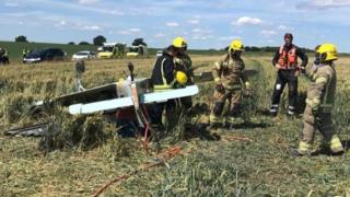 wiltshire rescued wreckage landing dorset rescue