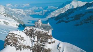 Estación de monitoreo del aire en Jungfraujoch
