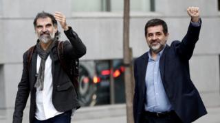 Jordi Cuixart y Jordi Sánchez