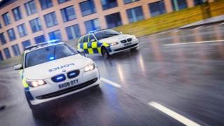Police car stock image