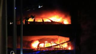 Car park fire destroys 1,400 vehicles 5