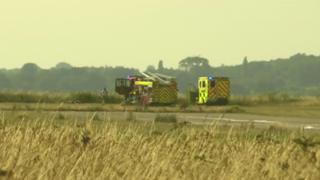 Emergency services at Bembridge Airport