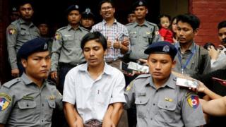 ရိုက်တာသတင်းထောက် သတင်းထောက် ကိုဝလုံးနဲ့ ကိုကျော်စိုးဦး
