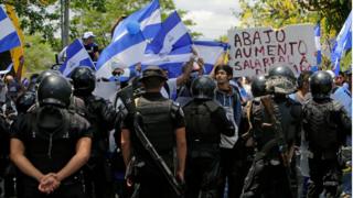 protestas en Nicaragua