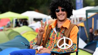 Asistente a un festival de música