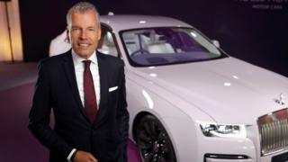Torsten Müller-Ötvös with the new Rolls-Royce Ghost