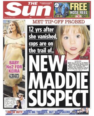 Newspaper headlines: 'Shattered Tories' and 'new Maddie suspect' - BBC News