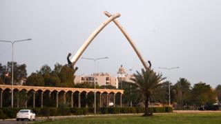 (أرشيف) المنطقة الخضراء في بغداد توجد بها مباني حكومية سفارات أجنبية