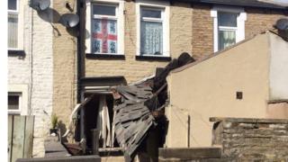 Blast scene Colne
