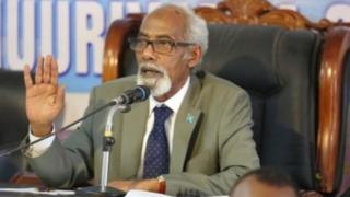 Guddoomiyaha Baarlamaanka Soomaaliya Maxamed Sh. Cismaan Jawaari