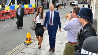 England cricketer Ben Stokes arrives at Bristol Crown Court
