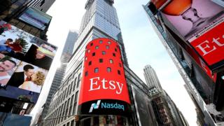 Etsy at the Nasdaq exchange