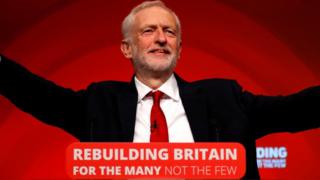 Jeremy Corbyn delivers his closing address at the Labour Party Conference