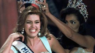 Alicia Machado in 1996 Miss Universe
