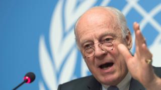 デミストゥラ国連特使は、シリア停戦は「虫の息」だと語った