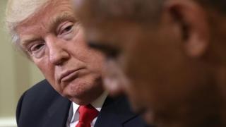 Трамп и Обама в овальном кабинете