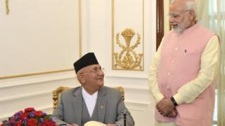 नरेंद्र मोदी और केपी शर्मा ओली