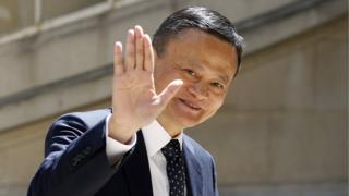 Chairman of Alibaba Group Jack Ma arrives to attend the "Tech for Good" Summit at "Hotel de Marigny" on May 15, 2019 in Paris, France.