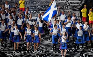 Scotland team at Commonwealth Games